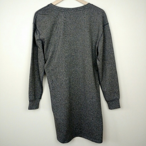 Cabi 3650 Put On Dress Grey Sweatshirt Long Sleeve Gathered Waist Stretch - Picture 3 of 6